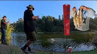 Lake temescal catfishing  Dock Runner new catfish rod [upl. by Lyn]