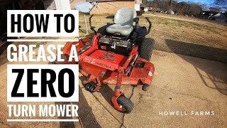 How to Grease a Zero Turn Mower  TORO Z Master [upl. by Atoiyanap319]