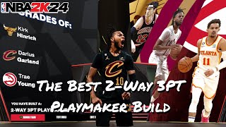 NEW NBA 2K24 THE BEST 2WAY 3PT PLAYMAKER BUILD AND BADGES IN THE GAME [upl. by Desirea]