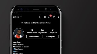 Como activar el Dark Mode en Instagram Android 2018 [upl. by Griffie]