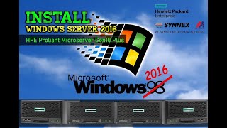 HPE Proliant Microserver Gen10 Install win2016 [upl. by Sax65]