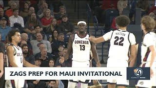 Zags prep for Maui Invitational [upl. by Ibrek989]