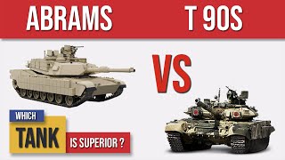 M1A2 Abrams vs T90s  Military Tank Comparison [upl. by Annaillil]