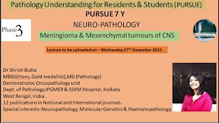 Pursue 7 Y Meningioma amp Mesenchymal tumors of CNS [upl. by Deer343]