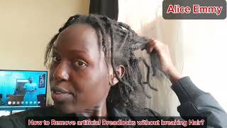 Very Detailed  How To REMOVE Dreads Without Cutting The Hair  Beginners [upl. by Notsruht]