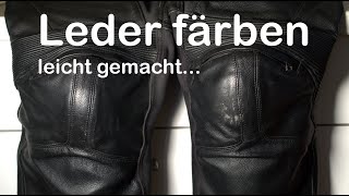 Dainese Lederkombi Leder färben leicht gemacht [upl. by Larissa]