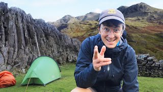 Wild camping in the Lake District WALKING THE LENGTH OF BRITAIN [upl. by Gnehp]