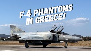 F4 Phantom II  Departure of three Phantoms at Athens Flying Week 2024 [upl. by Drain]