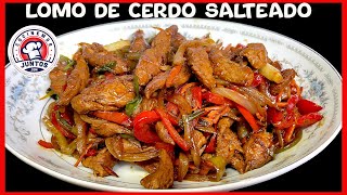 LOMO DE CERDO SALTEADO RECETA ESTILO ASIÁTICO [upl. by Shamus]