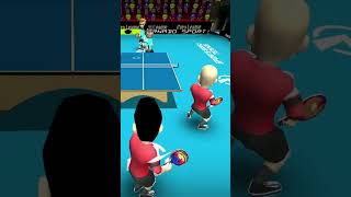 Double Team Match in Table Tennis Game  Ping Pong Tournament Action [upl. by Auqinahc971]