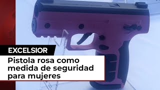 Pistola rosa una herramienta de defensa para mujeres [upl. by Ahseinod]