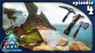 PTERANODONTE e attrezzi in METALLO  Ark Survival Ascended  The Island  EP4 [upl. by Anibas]