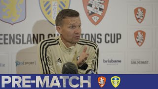 JESSE MARSCH PREMATCH CONFERENCE  BRISBANE ROAR v LEEDS UNITED  PRESEASON [upl. by Aitekram]