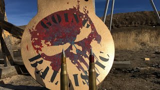 34quot AR 500 Steel vs 50 Cal SLAP Rounds [upl. by Prissy]