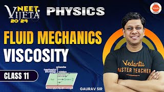 Fluid Mechanics Viscosity New NTA Syllabus Gaurav Gupta [upl. by Ykcaj]