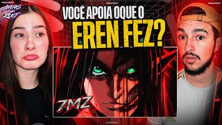 Apenas um react  Eren  Ao som do estrondo  7 Minutoz Attack on Titan [upl. by Otipaga834]