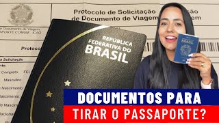 QUAIS DOCUMENTOS PRECISA PARA FAZER O PASSAPORTE PASSAPORTE 2021 [upl. by Eatnom]