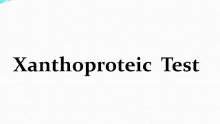 Xanthoproteic Testكشف او اختبار الزانثروبروتك [upl. by Hcire293]