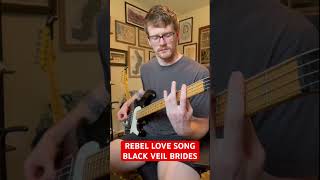 🎸 Rebel Love Song blackveilbrides bassguitar [upl. by Vogeley]