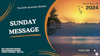 Live I Sunday Message I 10 November 2024 [upl. by Eileme387]