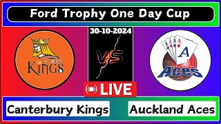 Auckland Aces vs Canterbury Kings10th Match The Ford Trophy Live Cricket Score [upl. by Mallis123]