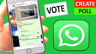 How to create a poll in WhatsApp on iPhone a very useful WhatsApp Voting feature [upl. by Dorinda321]