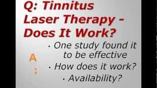 Tinnitus Laser Therapy  Does It Work [upl. by Llewol542]