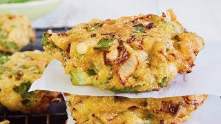 Fried Okra Cakes [upl. by Brnaba553]