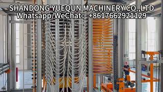 20layers hot press machine with automatic loading unlaoding machine [upl. by Akemrej]