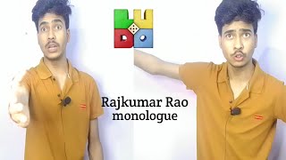 LUDO MOVIE MONOLOGUE  Rajkumar Rao monologue  Act with Shiven [upl. by Nicoli]