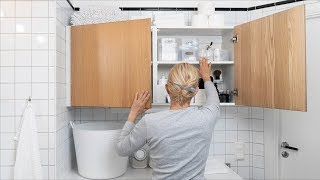 Bathroom cabinet tour  What’s in my bathroom cabinet  Scandinavian [upl. by Schecter]