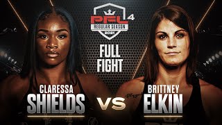 Claressa Shields vs Brittney Elkin  PFL 4 2021 HD FULL FIGHT [upl. by Yila]