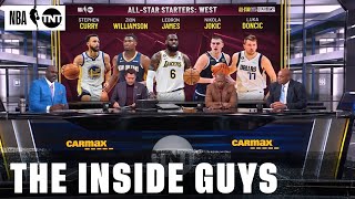 2023 NBA AllStar Western Conference Starters Revealed  NBA on TNT [upl. by Donnamarie]