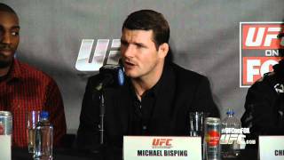 UFC on Fox  Chael Sonnen vs Michael Bisping PreFight Press Conference [upl. by Bonn]