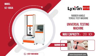 Rubber tensile Strength test equipment ASTM D412 standard [upl. by Lytsyrk]