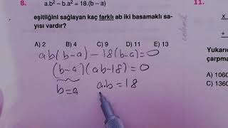 ENDEMİK TYT MATEMATİK Sayı Basamakları Test 2 Çözümleri [upl. by Parks]