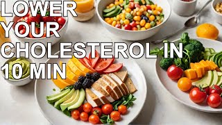 Lower Cholesterol Today 9 Foods in 10 Minutes [upl. by Amzu]