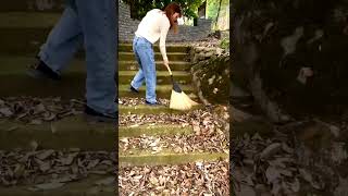 💯 Bamboo Broom Who Like To Sweep Floors satisfying shot [upl. by Jacobo]