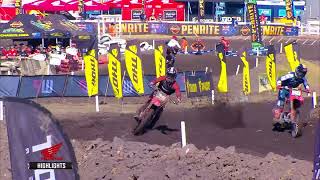 Pirelli MX2 Moto 1 highlights  round one [upl. by Ehtyde323]