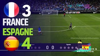 Tirs au but  France 34 Espagne  Football masculin aux JO 2024  Simulation de jeu vidéo [upl. by Ardeed]