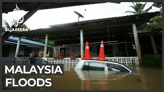 Malaysia floods At least 3 dead over 30000 evacuated [upl. by Les255]