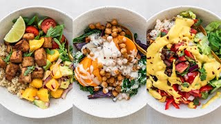 BALANCED BOWLS  whole food plant based full recipes [upl. by Sandye]