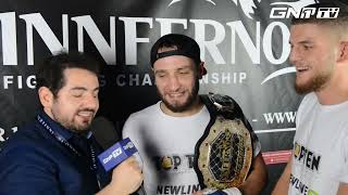 Post Fight Interview Winner INNFERNO 4  Ayub Gaziev [upl. by Hales]