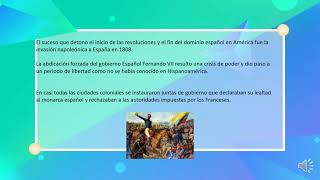 LAS REVOLUCIONES LIBERALES EN HISPANOAMERICA [upl. by Noelani]