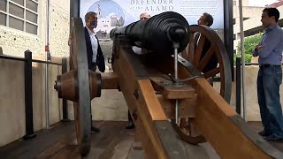 New Alamo exhibit offers replica of iconic cannon fired in 1836 battle [upl. by Ahtebat828]