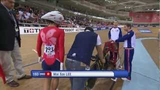 Lee Wai Sze  Womens Final 500m Time Trial  2013 UCI World Track Championships Minsk [upl. by Yllus]