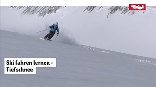 Skitechnik Tiefschneefahren lernen  Tiefschneetechnik [upl. by Earlene]