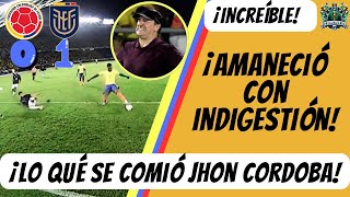 😱¡INCREÍBLE FALLO DE JHON CORDOBA RESUMEN COLOMBIA 0 ECUADOR 1 ELIMINATORIAS SUDAMERICANAS 💥 [upl. by Anelra]