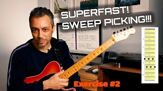 Superfast Sweep Picking Exercise 2 [upl. by Odey]