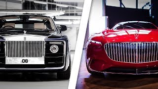 RollsRoyce Sweptail VS Vision MercedesMaybach 6 [upl. by Haman]